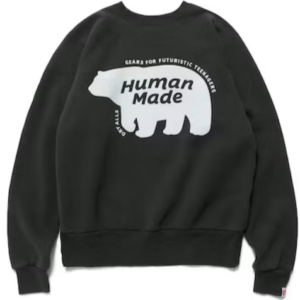 Human Made Raglan Crew Neck Sweatshirt Black