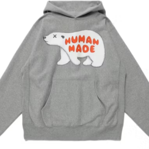 KAWS x Human Made #2 Pizza Hoodie Grey