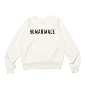 HUMAN MADE WHITE SWEATSHIRT