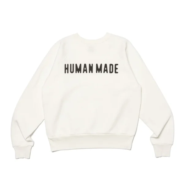 HUMAN MADE WHITE SWEATSHIRT