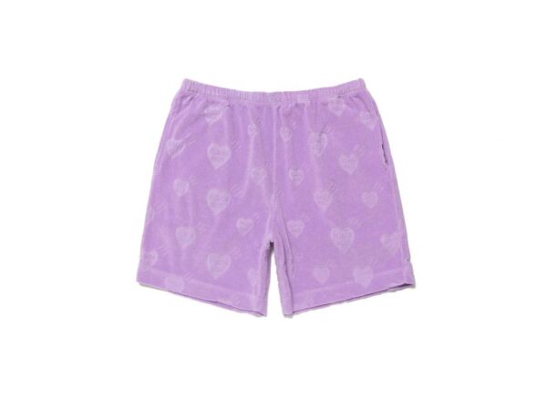 Human Made Heart Pile Purple Shorts