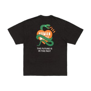 GRAPHIC T-SHIRT BLACK Heart With Snake Logo