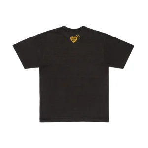 Human Made Graphic T Shirt Duck Print Cotton Black