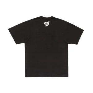 Human Made Graphic Black T Shirt Dry Alls Heart Logo