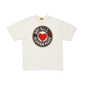 Human Made Graphic White T Shirt Dry Alls Heart Logo