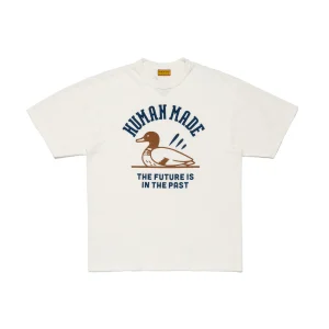 Human Made Graphic White T Shirt Duck Print Cotton