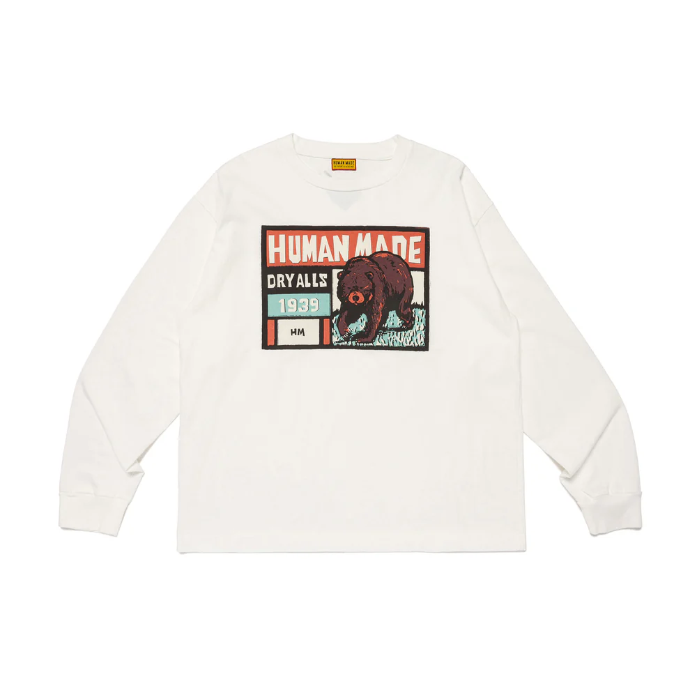 Human Made White Long Sleeve Bear Graphic 1939 Human Made White Long Sleeve Bear Graphic 1939