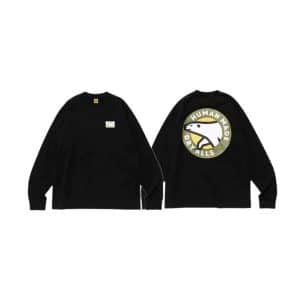 Human Made Black LS Tee with Anteater 'Dry Alls' Graphic