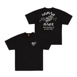 Human Made Typography Tee – BlackWhite Design