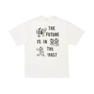 Human Made White Tee with Graphic Future in Past Print