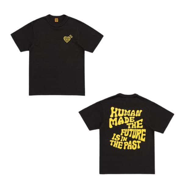 Human Made Yellow Letter Back Print Tee – Black Human Made Yellow Letter Back Print Tee – Black