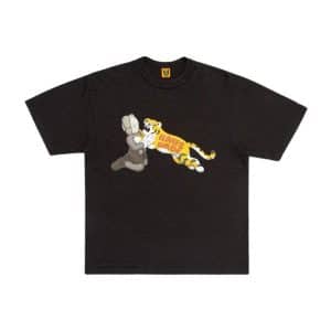 Jumping Tiger KAWS Graphic Tee – Black Edition
