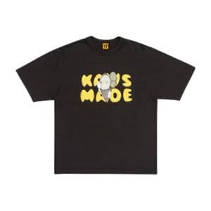 KAWS Made Black Tee with Companion Graphic Front Print