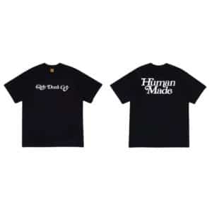 Human Made Black Cotton T-Shirt with Girls Don’t Cry Print